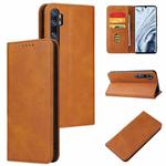 For Xiaomi Mi Note 10 Pro Calf Texture Magnetic Horizontal Flip Leather Case with Holder & Card Slots & Wallet(Khaki)