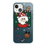 For iPhone 13 mini Christmas Series Transparent TPU Protective Case (Page Old Man)
