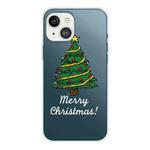 For iPhone 13 mini Christmas Series Transparent TPU Protective Case (Small Christmas Tree)