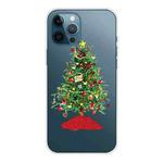 For iPhone 13 Pro Christmas Series Transparent TPU Protective Case (Retro Christmas Tree)