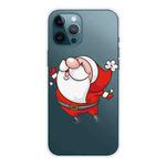 For iPhone 13 Pro Christmas Series Transparent TPU Protective Case (Look to The Sky Old Man)