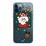 For iPhone 13 Pro Max Christmas Series Transparent TPU Protective Case (Page Old Man)