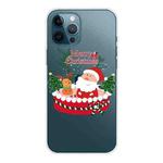 For iPhone 13 Pro Max Christmas Series Transparent TPU Protective Case (Gift Box Old Man)