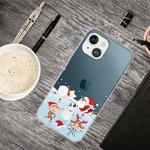 For iPhone 13 Christmas Series Transparent TPU Protective Case(Snow Entertainment)