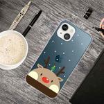 For iPhone 13 mini Christmas Series Transparent TPU Protective Case (Fat Deer)