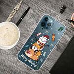 For iPhone 13 Pro Christmas Series Transparent TPU Protective Case (Stacked Doll)