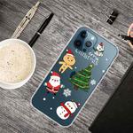 For iPhone 13 Pro Christmas Series Transparent TPU Protective Case (4 Cartoons)