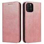 Calf Texture Magnetic Horizontal Flip Leather Case with Holder & Card Slots & Wallet For iPhone 12 mini(Pink)