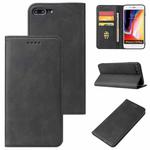 Calf Texture Magnetic Horizontal Flip Leather Case with Holder & Card Slots & Wallet For iPhone 8 Plus / 7 Plus(Black)