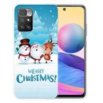 For Xiaomi Redmi 10 Christmas Series Transparent TPU Protective Case(Singing Snowman Deer)