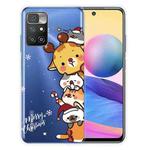 For Xiaomi Redmi 10 Christmas Series Transparent TPU Protective Case(Multiple Animals)