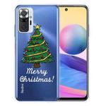 For Xiaomi Redmi Note 10 Pro 4G Christmas Series Transparent TPU Protective Case(Small Christmas Tree)