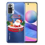 For Xiaomi Redmi Note 10 Pro 4G Christmas Series Transparent TPU Protective Case(Gift Box Old Man)