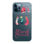 For iPhone 13 Pro Max Christmas Series Transparent TPU Protective Case (Christmas Suit)