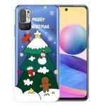 For Xiaomi Redmi Note 10 5G Christmas Series Transparent TPU Protective Case(Three-tier Christmas Tree)