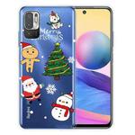 For Xiaomi Redmi Note 10 5G Christmas Series Transparent TPU Protective Case(4 Cartoons)