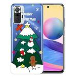 For Xiaomi Redmi Note 10 Pro 4G Christmas Series Transparent TPU Protective Case(Three-tier Christmas Tree)