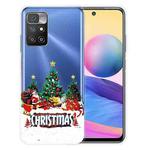 For Xiaomi Redmi 10 5G Christmas Series Transparent TPU Protective Case(Retro Old Man)