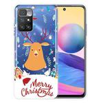 For Xiaomi Redmi 10 5G Christmas Series Transparent TPU Protective Case(Christmas Ugly Deer)