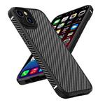 For iPhone 13 iPAKY MG Series Carbon Fiber TPU + PC Shockproof Case(Black)