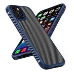 For iPhone 13 iPAKY MG Series Carbon Fiber TPU + PC Shockproof Case(Blue)