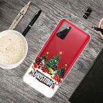 For Samsung Galaxy A02s Christmas Series Transparent TPU Protective Case(Retro Old Man)