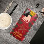 For Samsung Galaxy A02s Christmas Series Transparent TPU Protective Case(Five-pointed Star)