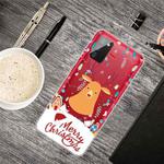 For Samsung Galaxy A02s Christmas Series Transparent TPU Protective Case(Christmas Ugly Deer)
