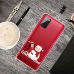 For Samsung Galaxy A02s Christmas Series Transparent TPU Protective Case(Girl Snowman)
