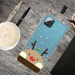 For Samsung Galaxy A12 5G Christmas Series Transparent TPU Protective Case(Fat Deer)