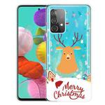For Samsung Galaxy A32 Christmas Series Transparent TPU Protective Case(Christmas Ugly Deer)
