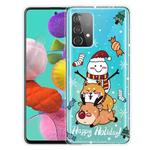 For Samsung Galaxy A32 Christmas Series Transparent TPU Protective Case(Stacked Doll)