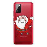 For Samsung Galaxy A02s US Edition Christmas Series Transparent TPU Protective Case(Look to The Sky Old Man)