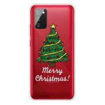For Samsung Galaxy A02s EU Edition Christmas Series Transparent TPU Protective Case(Small Christmas Tree)
