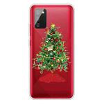 For Samsung Galaxy A02s EU Edition Christmas Series Transparent TPU Protective Case(Retro Christmas Tree)
