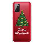 For Samsung Galaxy A03s 166mm Christmas Series Transparent TPU Protective Case(Small Christmas Tree)