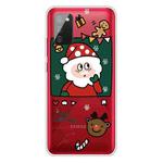 For Samsung Galaxy A03s 166mm Christmas Series Transparent TPU Protective Case(Page Old Man)