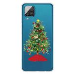 For Samsung Galaxy A12 5G Christmas Series Transparent TPU Protective Case(Retro Christmas Tree)
