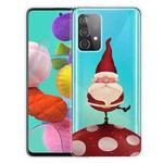 For Samsung Galaxy A32 4G Christmas Series Transparent TPU Protective Case(Acrobatic Snowman)