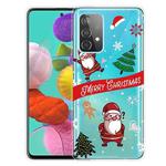 For Samsung Galaxy A52 5G / 4G Christmas Series Transparent TPU Protective Case(Question Mark Old Man)