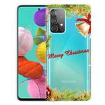 For Samsung Galaxy A72 5G / 4G Christmas Series Transparent TPU Protective Case(Wheatgrass Bell)