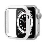 Shockproof PC Protective Case with Tempered Glass Film For Apple Watch Series 8 / 7 45mm(White)