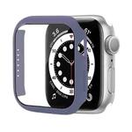 Shockproof PC Protective Case with Tempered Glass Film For Apple Watch Series 8 / 7 45mm(Lavender Purple)