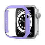 Shockproof PC Protective Case with Tempered Glass Film For Apple Watch Series 8 / 7 45mm(Purple)