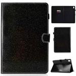 For Huawei MediaPad M6 8.4 Varnish Glitter Powder Horizontal Flip Leather Case with Holder & Card Slot(Black)