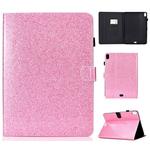 For iPad Pro 11 (2018) Varnish Glitter Powder Horizontal Flip Leather Case with Holder & Card Slot(Pink)