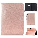 For iPad Pro 11 (2018) Varnish Glitter Powder Horizontal Flip Leather Case with Holder & Card Slot(Rose Gold)