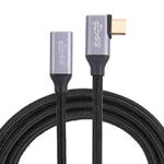 Elbow USB-C / Type-C Male to USB-C / Type-C Female Transmission Data Cable, Cable Length:2m