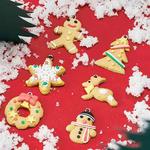 6 in 1 Simulation Cookies Decorative Ornaments Christmas Theme Shooting Props Background Photo Photography Props(Cookies Ornaments)