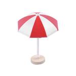 Miniature Beach Sun Umbrella Sandy Beach Landscape Decoration Photography Props(Red)